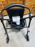 Medline Industries Rollator Walker with Seat/Storage Bag