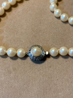 Faux Pearl Necklace - X