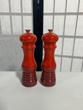 Le Creuset Ceris/Red Salt and Pepper Mills, Plastic