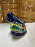Mexican Pottery Colorful Frog Planter