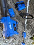 Kobalt Cordless 24v Leaf Blower and String Trimmer