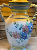 Majolica Lamp (AS IS) See Description