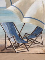 Canvas of Beach Chairs/Umbrella