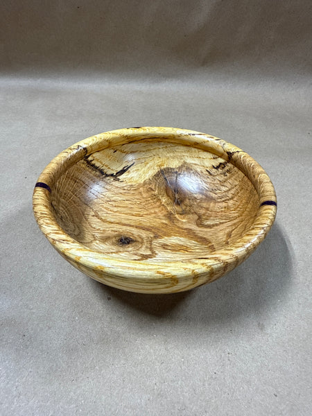 Handmade Wooden Trinket Bowl — Signed
