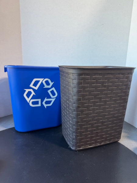 Pair of Plastic Waste Baskets
