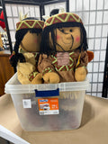 Indian/Turkey/Fall Decor Lot B, Set of 5 Porch Greeters, 26"H.