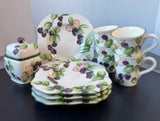 8-Piece Harry and David Blackberries China Set