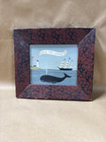 Framed Folk Art Save The Whales