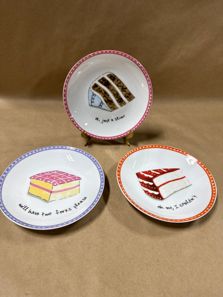Set Of 3 Desert Excuse Plates