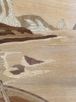 Italian Marquetry Art of Boat - AS IS