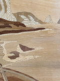 Italian Marquetry Art of Boat - AS IS