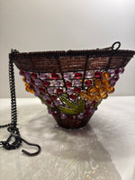 Hanging Beaded Candle Holder