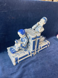 Blue and White Porcelain Chinese Book Ends