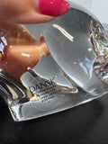 Dansk Lead Crystal Polar Bear Paperweight