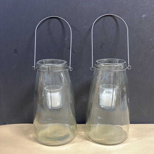 Glass Candle Lanterns (2)