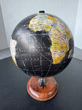 Divine Black Vintage World Globe