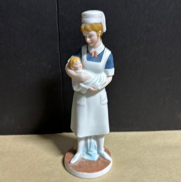 Lefton Nurse w/Baby Figurine