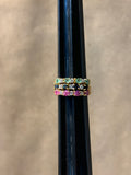 Sterling (Vermeil) Rings with Rubys, Emeralds & Sapphires - SIZE 7