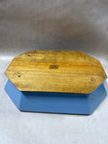 Primitive Folk Art Wooden Painted Tray - J. Skidd