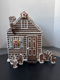Byer’s Choice Colonial Style Gingerbread House with Gingerbread Figures
