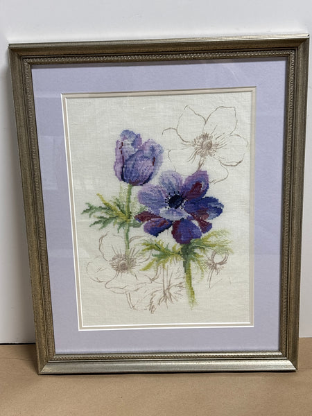 Purple Flower Cross Stitch