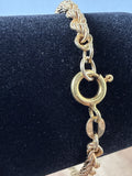 18K Gold Rope Chain Bracelet (3.7g)