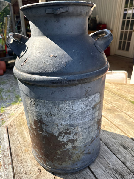 Extra Large Heavy Metal Milk Can READ DESCRIPTION