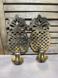Brass Pineapple Wall Candle Sconces