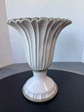 Pottery Barn Crackled Enamel & Cement Urn