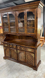 Thomasville Two Piece Lighted Hutch