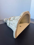 Oriental Accent Shabby Chic Ceramic Wall Pocket