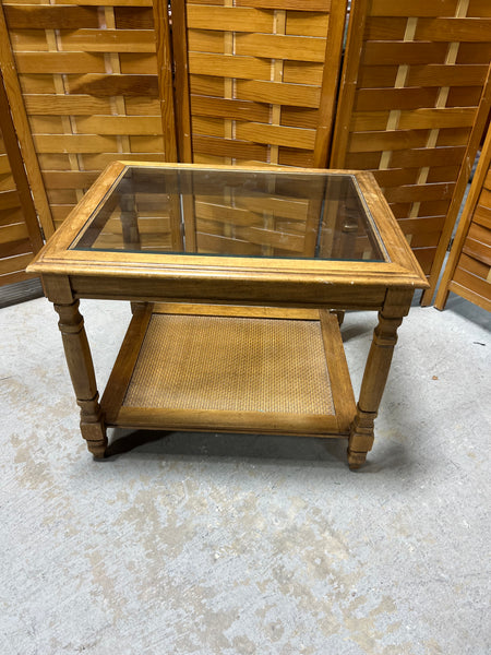 Glass Top Side Table