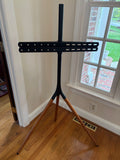 TV Stand w/Tripod Base, Adjustable