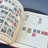 (B) 1937 Modern Postage Stamp Album 1/4 Filled with Stamps