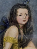 Vintage Print of Fairy Child