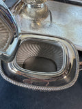 5-Piece Vintage Silver Plate Tea Set with WM Rogers Evandale Tray