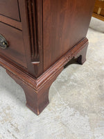 Three Drawer Night Stand with Protective Glass