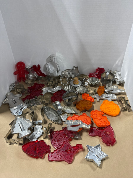 Assorted Lot Of Cookie Cutters — 61 Pieces