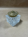 Virginia Metalcrafters Crystal Inkwell