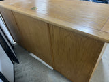 Large Oak/Light Wood Tone Desk with Keyboard Pull Out Tray ***HEAVY ITEM***READ DETAILS ON PICK UP POLICY***