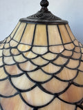 Artist Signed Tiffany Style Slag Glass & Bronze National Wild Turkey Federation Legacy Lamp (WORKS)