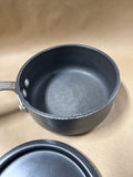 (B) 1QT Calphalon Commercial Sauce Pan With Lid And Silcone Handle Cover