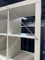 White IKEA Style 25-Cubby Cubicle Wall Unit