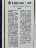 Commemorative Display of Reagan Signing 1988 Defense Authorization Bill
