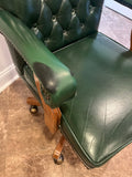 Green Leather Office Chair