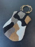 David Jeffrey Beaded Print Bangle Bracelet Evening Bag
