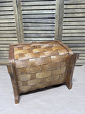 Woven Wooden Magazine Log Holder