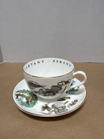 Royal Worcester Fisherman Tea Cup And Saucer