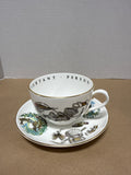 Royal Worcester Fisherman Tea Cup And Saucer