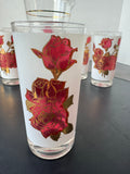 6-Piece West Virginia Glass Radiant Rose Vintage Pitcher & Tumblers Set
